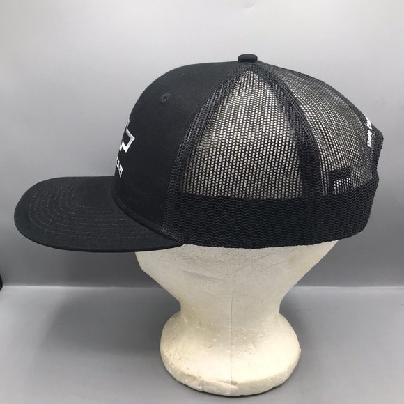 Chevrolet Bowtie Logo Hat Black & White Adjustable Ball Cap Dale Earnhardt Jr. - Picture 4 of 6